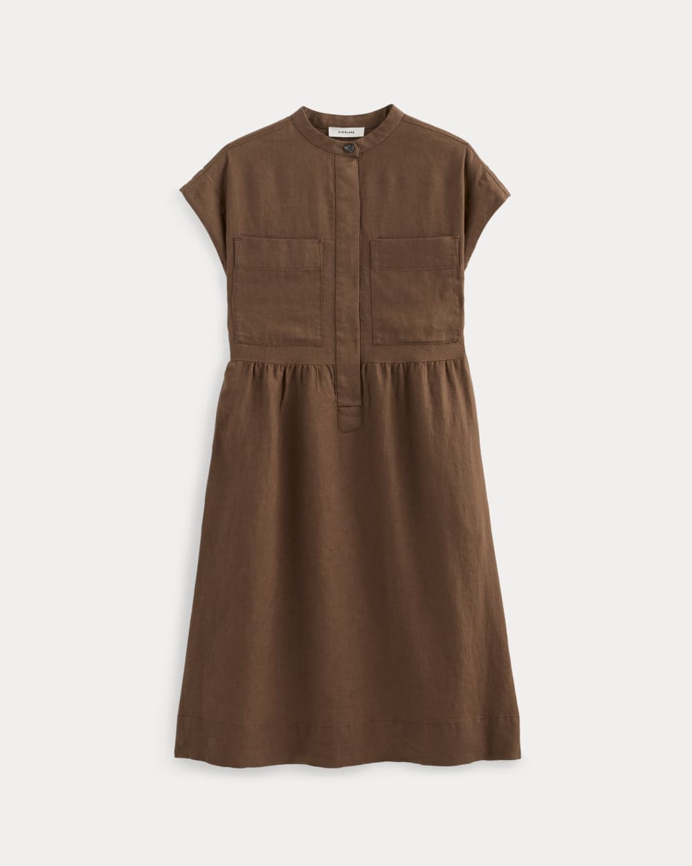 womens-linen-workwear-midi-dress-cedarwood | alt