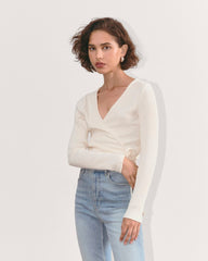 womens-rib-knit-wrap-top-bone | primary