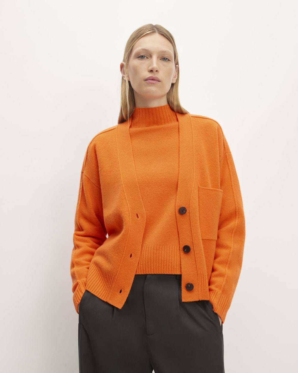 womens-merino-wool-cardigan-orange | primary