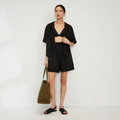 womens-linen-workwear-shirt-black | primary