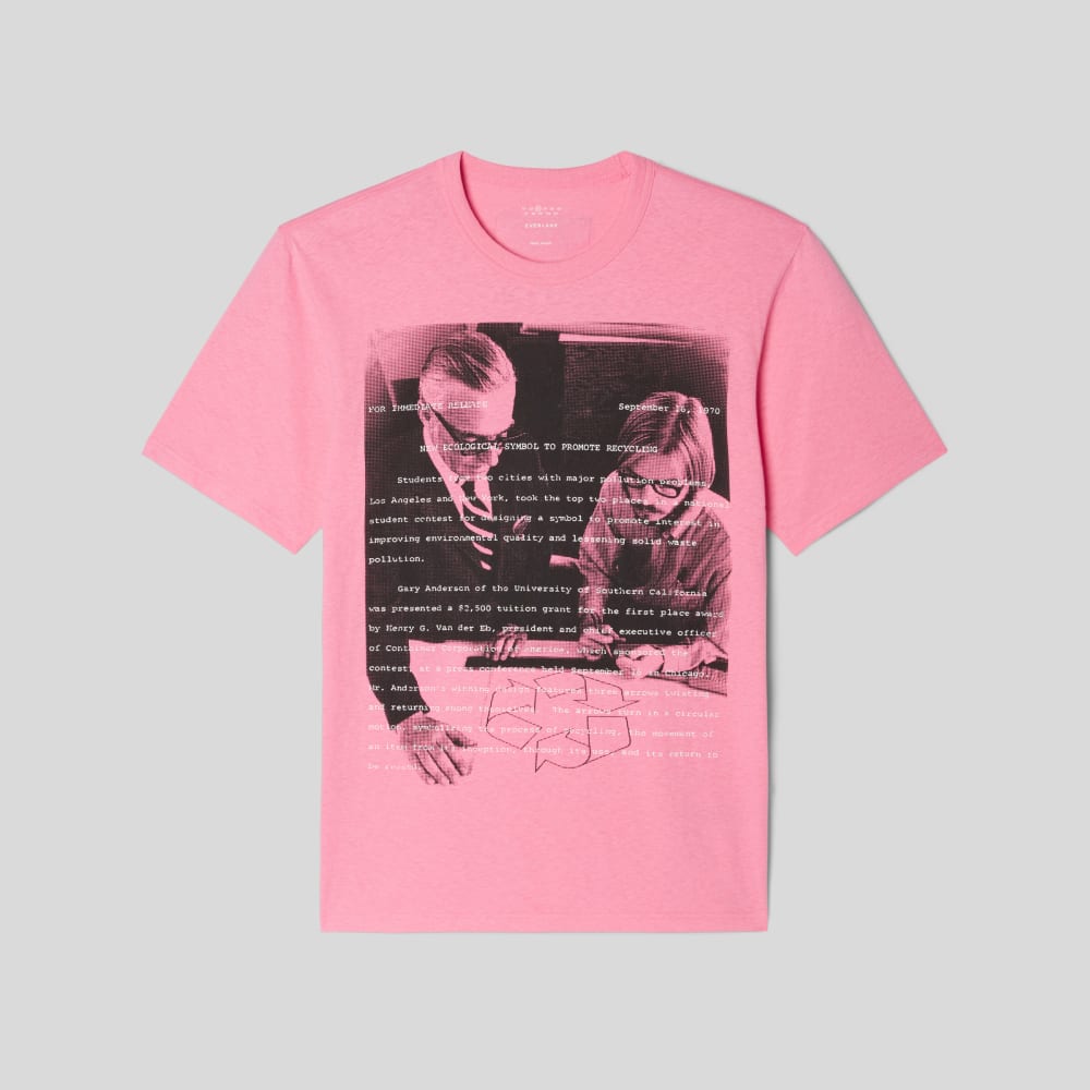 unisex-everyone-recycled-graphic-tee-carnation-pink | alt
