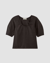 womens-linen-scoop-neck-top-black | alt