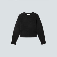 womens-recashmere-cropped-crew-sweater-black | alt