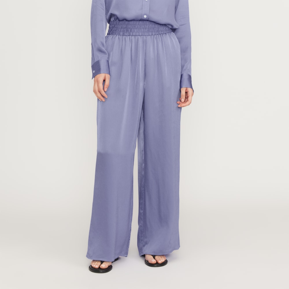 womens-satin-pull-on-pant-cornflower-blue | primary