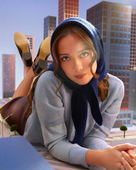 unisex-cashmere-lovergirl-kercheif-cobalt | alt