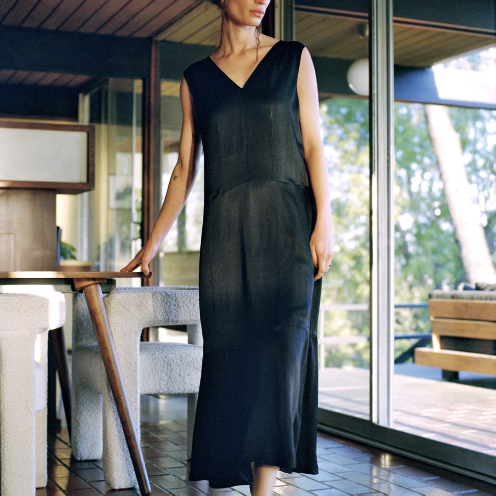 womens-satin-v-neck-maxi-dress-black