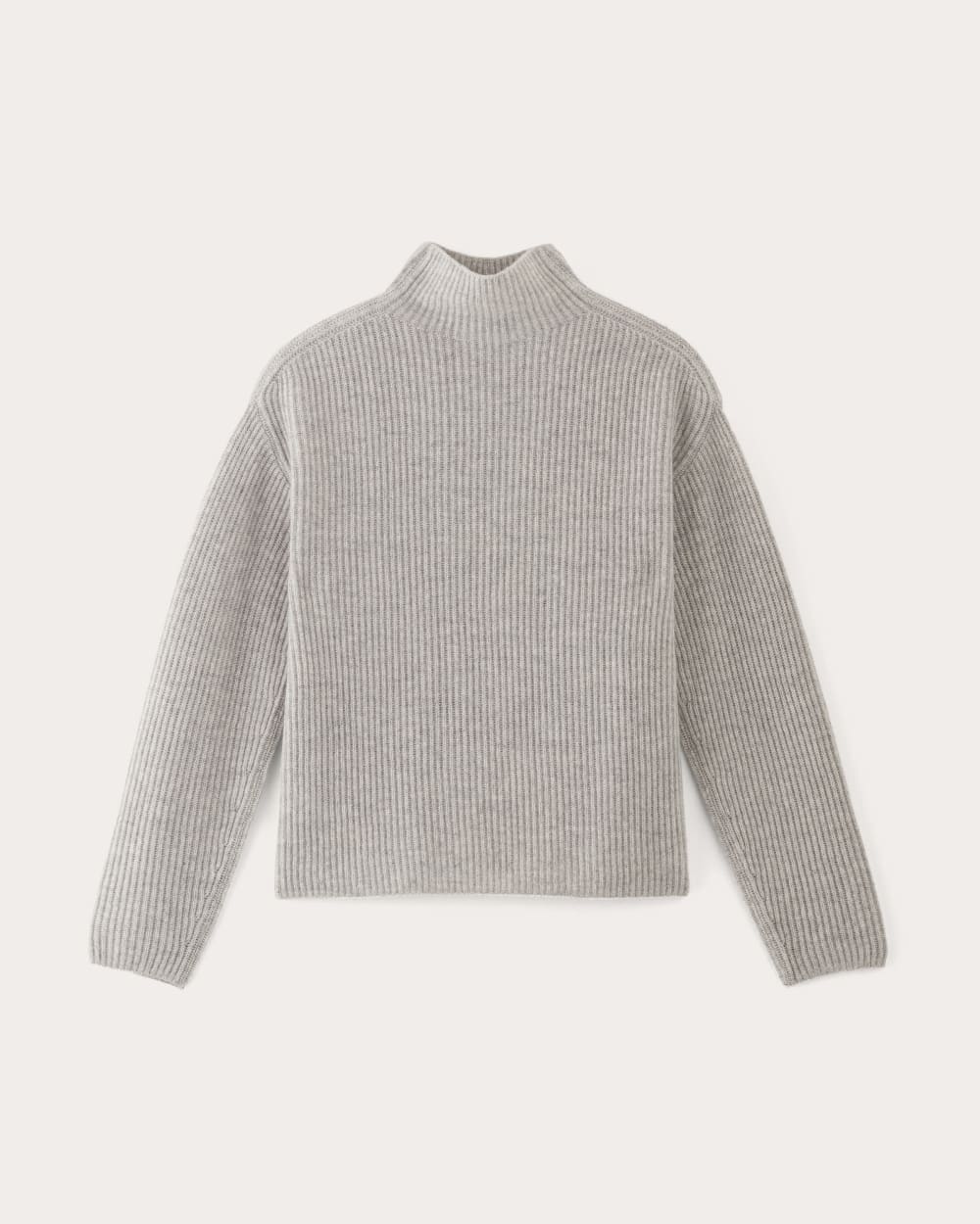 womens-wool-cashmere-fisherman-sweater-light-heather-grey | alt