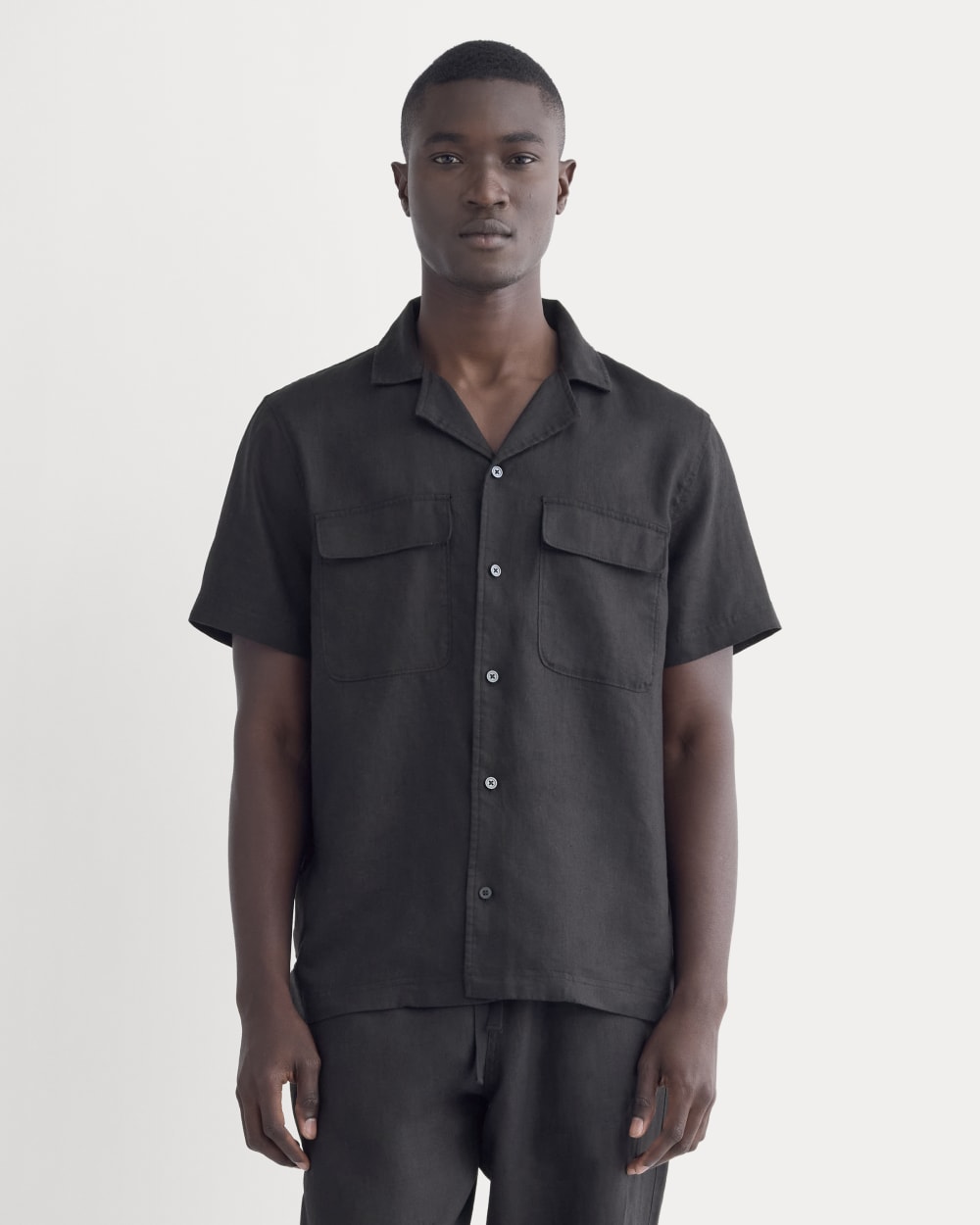 mens-linen-ss-camp-shirt-black | primary