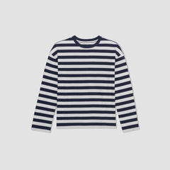 womens-organic-ctn-relaxed-ls-tee-navy-stripe | alt