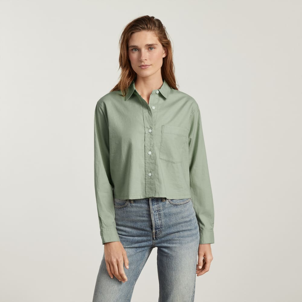 womens-silky-cttn-cropped-shirt-laurel | primary