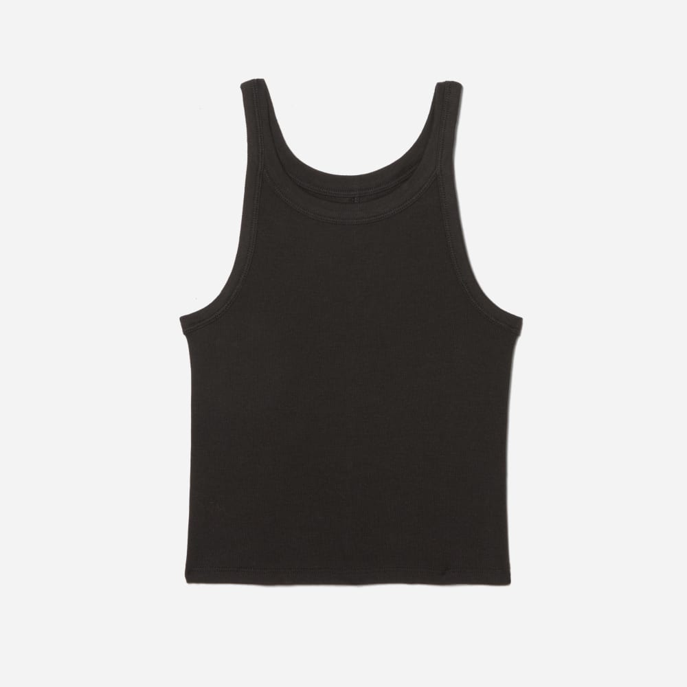 womens-cropped-pima-rib-tank-black | alt