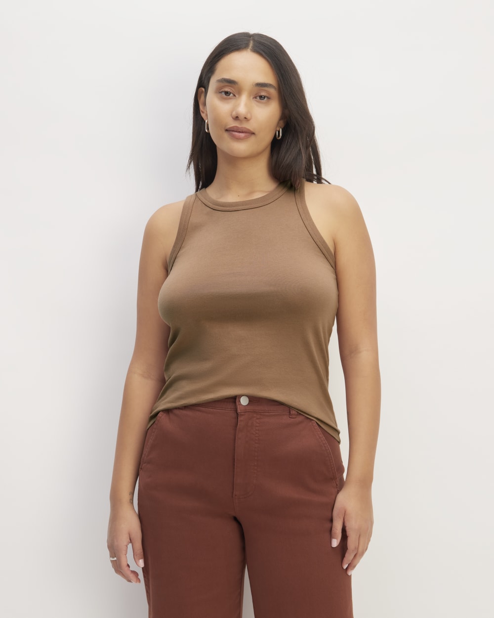 womens-organic-cotton-cutaway-tank-cocoa-brown | primary