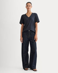 womens-slouchy-v-tee-cotton-linen-navy
