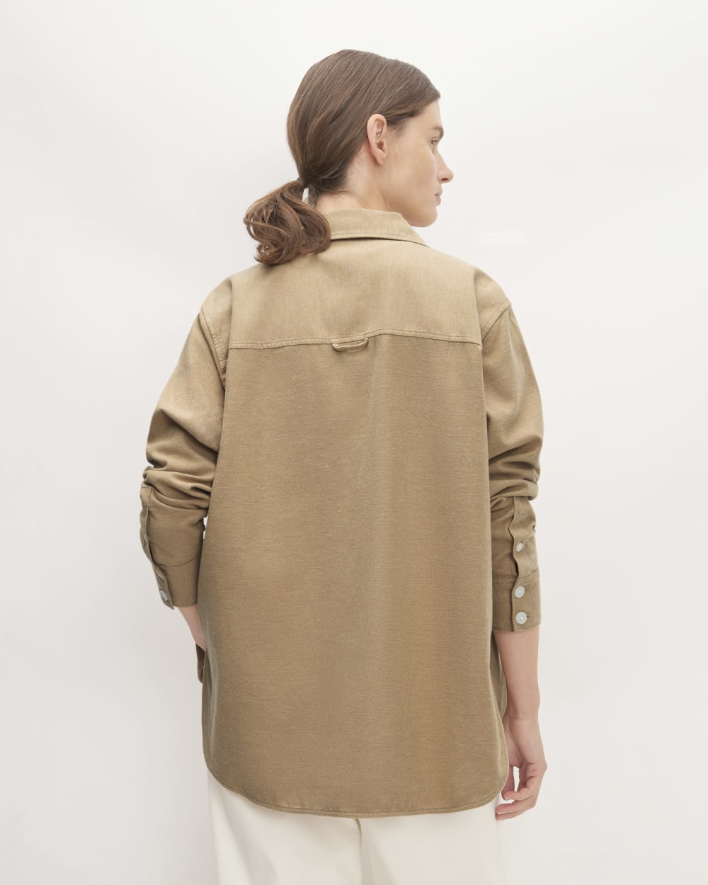 womens-cotton-flannel-shirt-heathered-dark-khaki