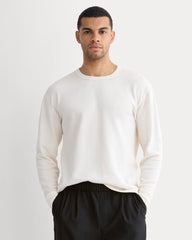 mens-thermal-cozy-waffle-crew-bone | primary