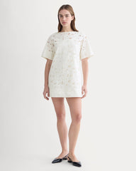 womens-eyelet-mini-shift-dress-bone | primary