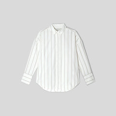 womens-oversized-poplin-shirt-black-canvas-tan | alt