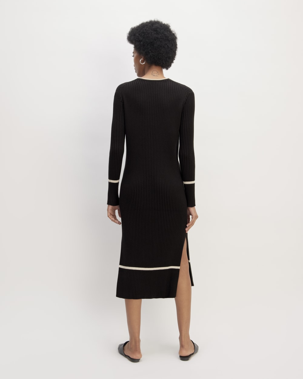 womens-cotton-wide-rib-midi-dress-black