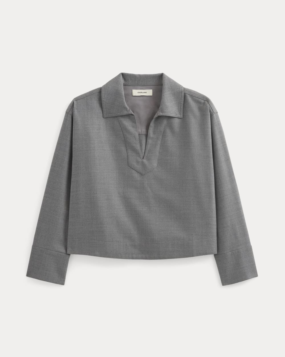 womens-overshirt-in-tailor-twill-heather-graphite | alt