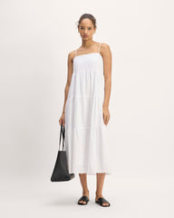 womens-gauze-tiered-dress-white | primary
