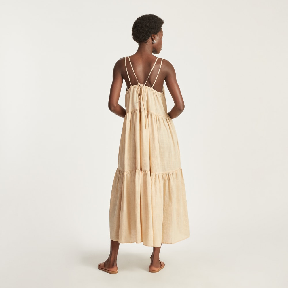 womens-billow-tiered-maxi-dress-plaid-orange-seafoam