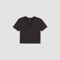 womens-organic-ctn-boxy-v-tee-vintage-black | alt