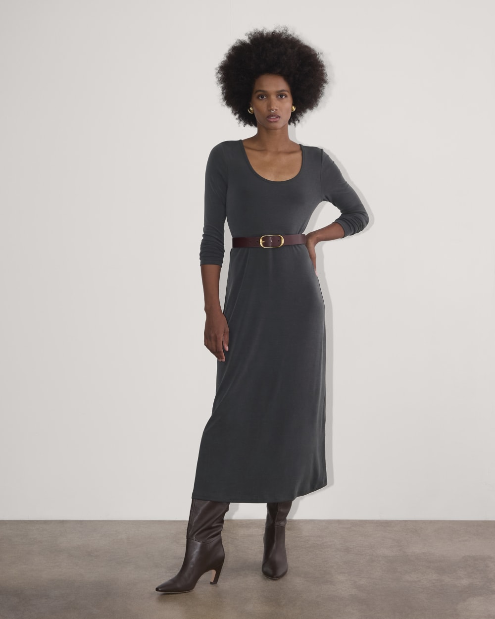 womens-maddie-slip-dress-butterknit-black | primary