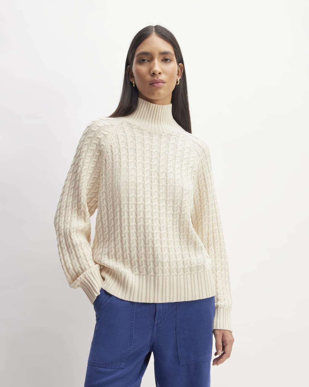 womens-cotton-merino-cable-turtleneck-canvas | primary