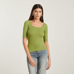 womens-pima-micro-rib-scoop-neck-pepper | alt