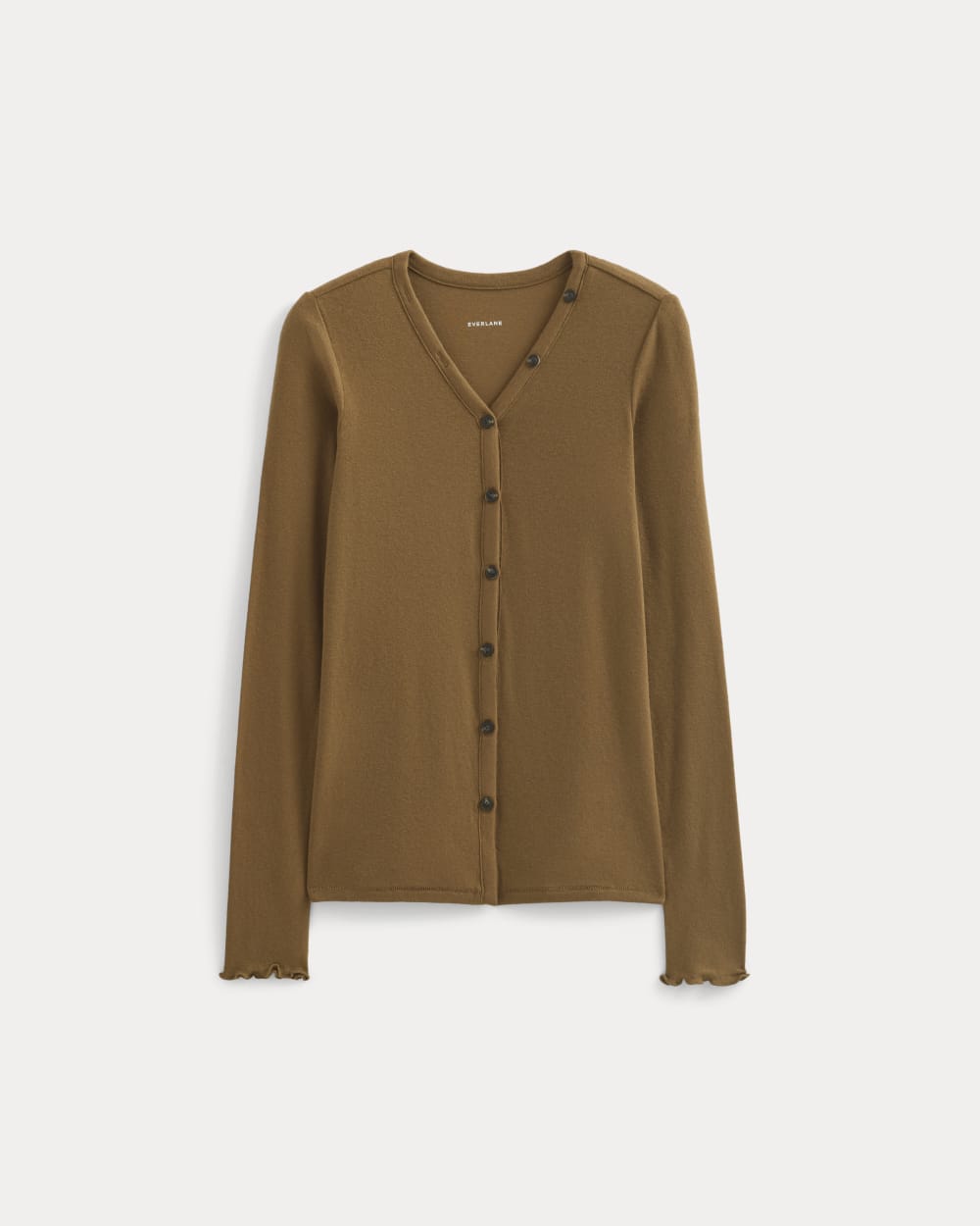 womens-sheer-v-neck-cardigan-butterluxe-toffee | alt