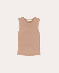 womens-lurex-merino-ribbed-tank-rose-gold | alt