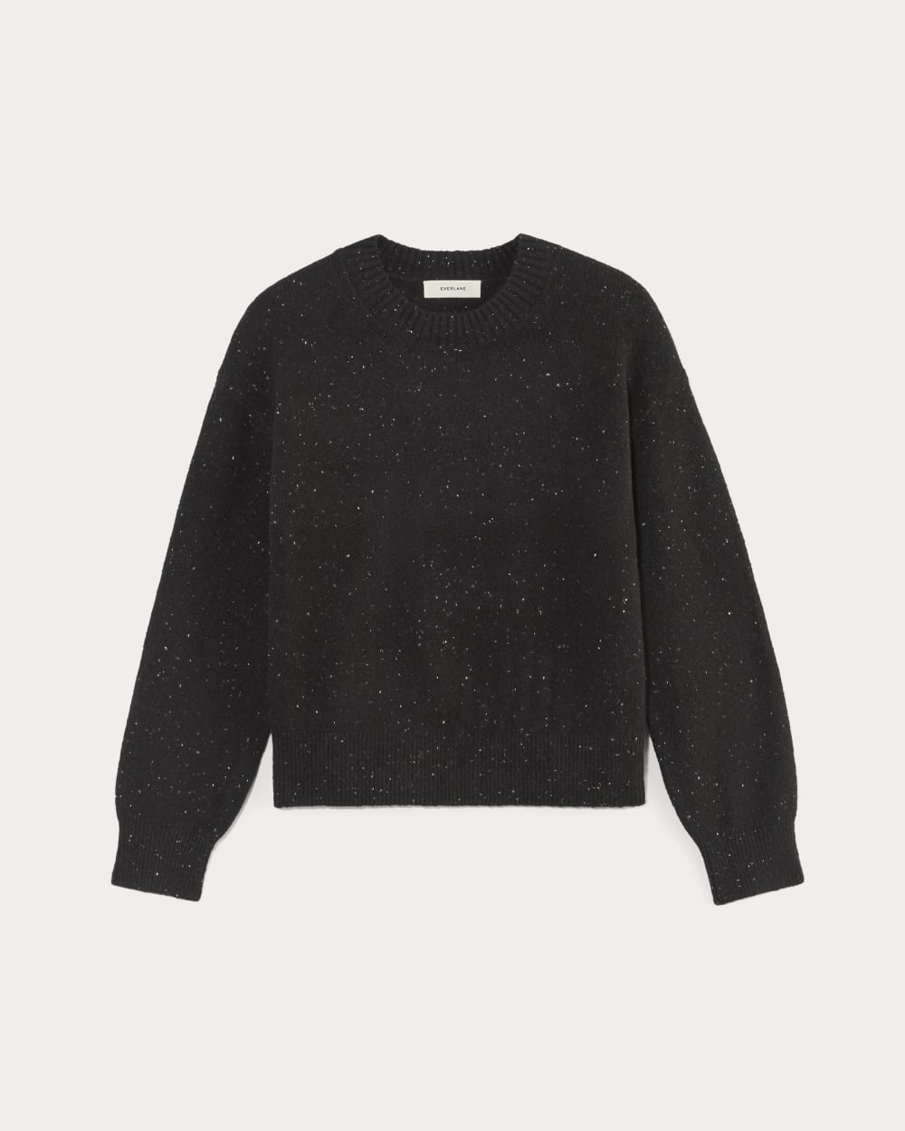 womens-luxe-cotton-cocoon-crew-sweater-black-confetti | alt