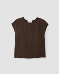 womens-mini-jacquard-stripe-top-cocoa-black | alt