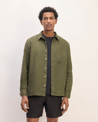 mens-linen-straight-hem-shirt-kalamata | primary