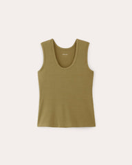 womens-tencel-rib-shimmy-tank-fennel-seed | alt