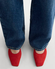 womens-ballet-pump-red-suede