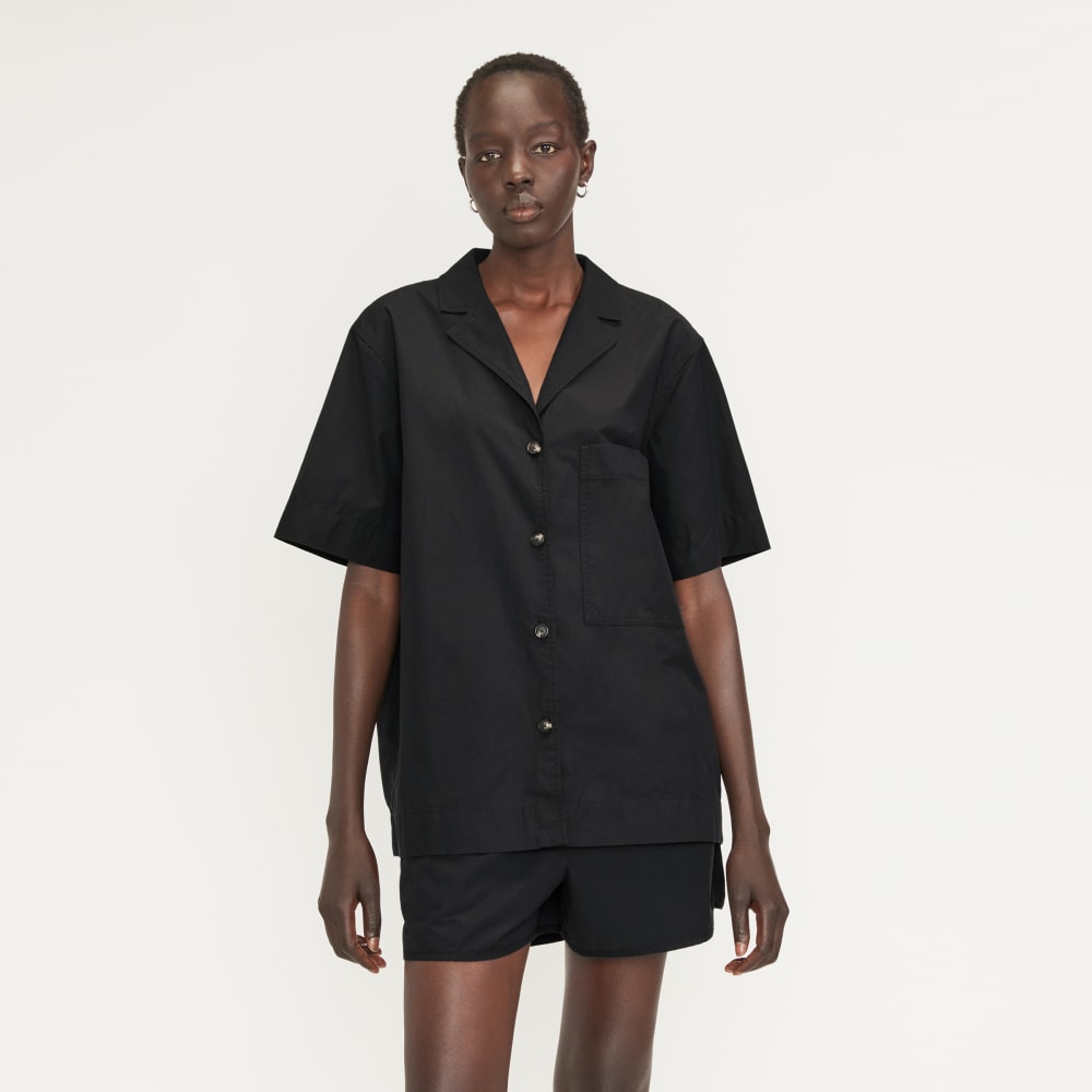 womens-poplin-camp-shirt-black | primary