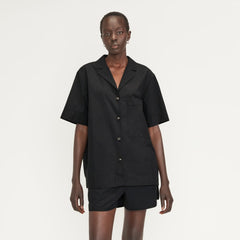 womens-poplin-camp-shirt-black | primary