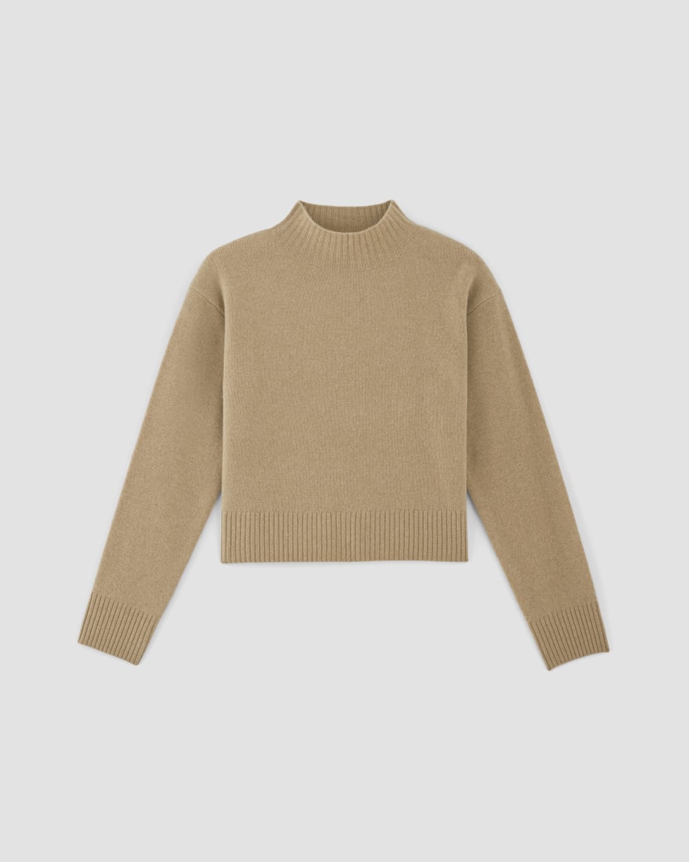 womens-merino-wool-mockneck-sweater-light-camel | alt