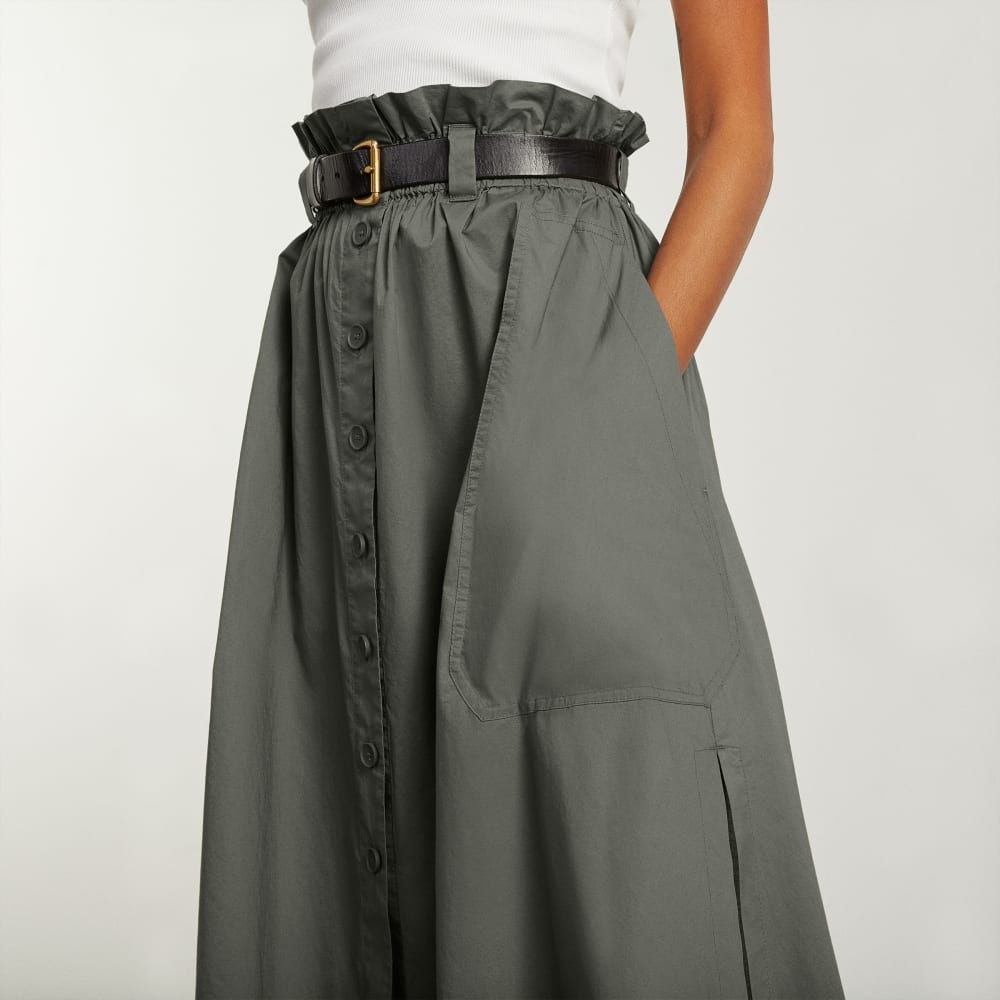 womens-easy-button-front-skirt-pewter-green