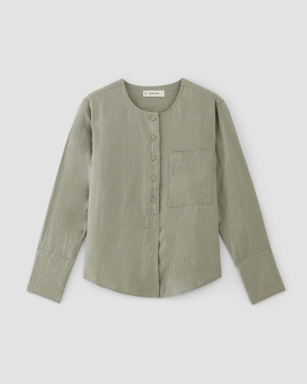 womens-linen-popover-shirt-sage-green | alt
