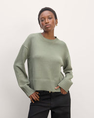 womens-organic-cotton-crew-sweater-sage-green | primary