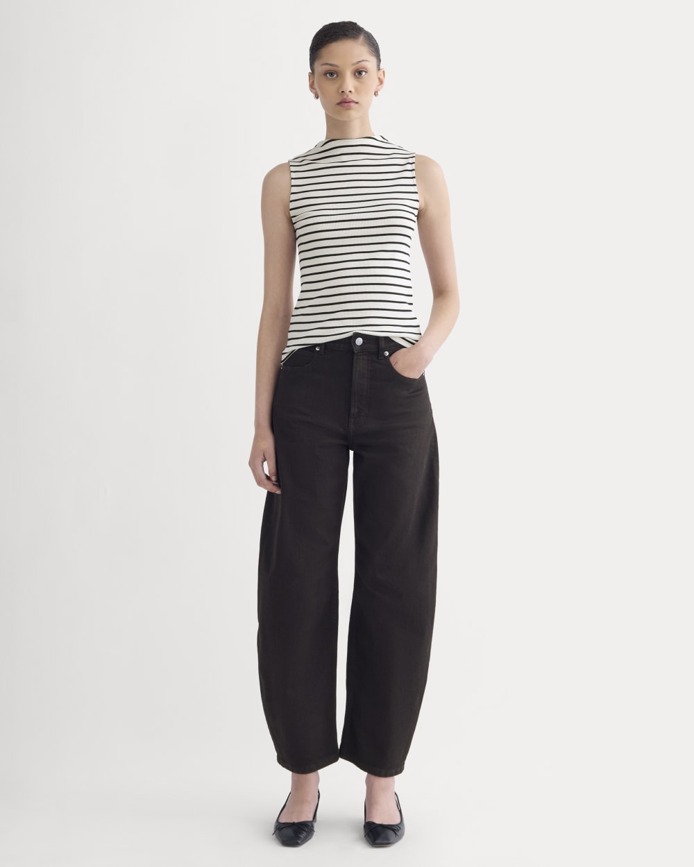 womens-supima-micro-rib-funnel-neck-tank-bone-black