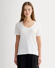 womens-air-scoop-neck-tee-white | primary
