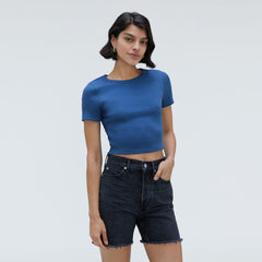 womens-cropped-short-sleeve-rib-tee-deep-blue