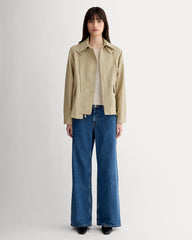 womens-short-anorak-trench-coat-khaki