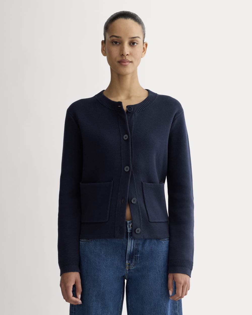 womens-crew-cardigan-cotton-navy | primary