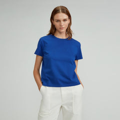 womens-organic-cotton-box-cut-tee-mazarine-blue | primary