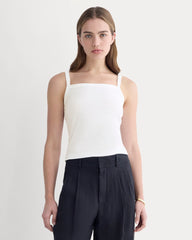 womens-essential-square-neck-tank-white | primary