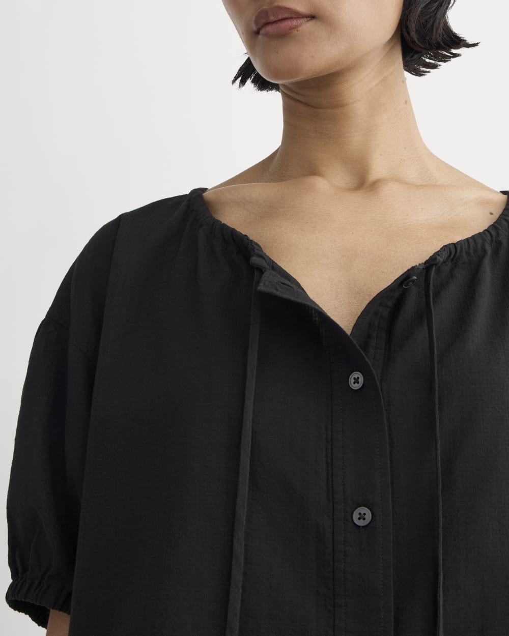 womens-gauze-button-up-black